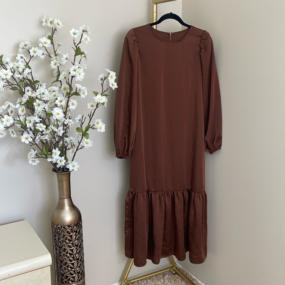 Ruffled Midi Dress